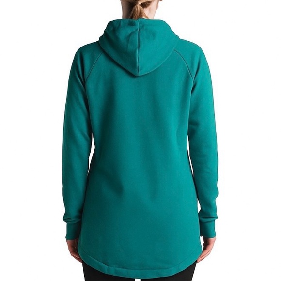The North Face Dark turquoise long hoodie Small - Picture 2 of 5